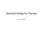 Nanotechnology for Therapy