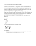 Lesson 1: Experimental and Theoretical Probability