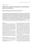 Differential Excitability Modulation of Striatal Medium Neuron