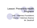Lesson 3 - Preventive Health Programs