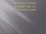The International Marketing Programme