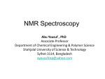 Ch. 13: NMR Spectroscopy - Chemical Engineering Resources