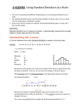 z-scores: Using Standard Deviation as a Ruler