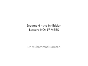 Enzyme -3. Factors affecting enzyme activity Lecture NO: 1st MBBS