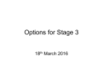 Options for Stage II - University of Kent School of computing