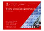 Sports as marketing instrument