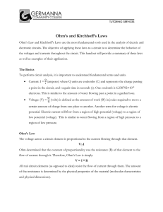 Ohm`s and Kirchhoff`s Laws