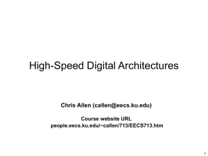 High-speed Digital Architectures