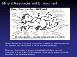 Mineral Resources and Environment