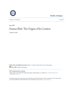 Enuma Elish: The Origins of Its Creation