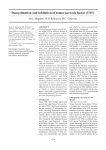 Demyelination and inhibition of tumor necrosis factor