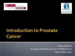 Prostate Cancer - Surgical Students Society of Melbourne