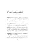 Week 5 Lectures 13-15
