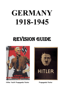 Germany 1918-1945 revision guide