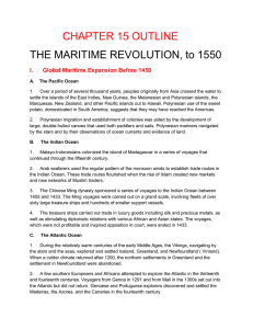 I. Global Maritime Expansion Before 1450