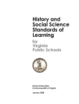 History and Social Science Standards of Learning for Virginia Public