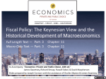 Fiscal Policy: The Keynesian View and Historical Development of