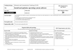 Training Package - Install and optimise operating system software