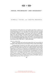 19 social psychology and sociology