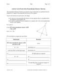 Activity 5.2.2b Proof of the Perpendicular Bisector Theorem