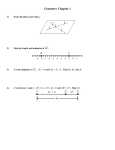 Geometry Chapter 1 Test