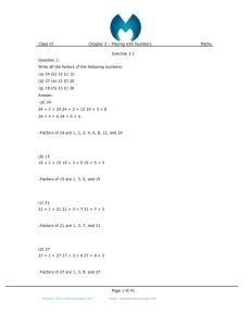 Class VI Chapter 3 – Playing with Numbers Maths Exercise 3.1