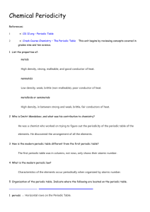 Chemical Periodicity