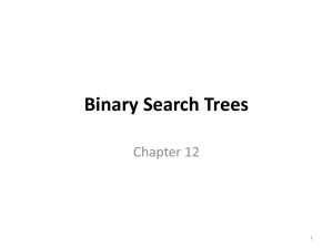7 Data Structures – Binary Search Trees