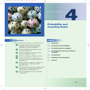 Probability and Counting Rules - Grove City Area School District
