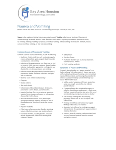 Nausea And Vomiting - Bayareahoustongastro.com