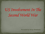 US Involvement In The Second World War