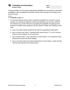 Probability and Simulation - TI Education