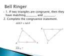 4.2 Some Ways to Prove Triangles Congruent
