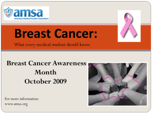 Breast Cancer - American Medical Student Association