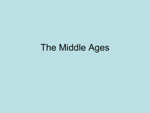 The Middle Ages - Coach Kitchens` Weebly Page