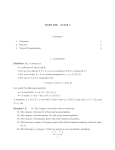 MATH 6280 - CLASS 2 Contents 1. Categories 1 2. Functors 2 3