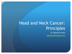Head and Neck Cancer - Principles D Amott