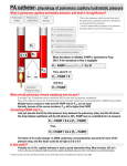 PA catheter- physiology of pulmonary capillary hydrostatic pressure