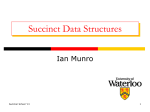 Succinct Data Structures