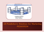 All Pondicherry Database for Marketing -9224335234