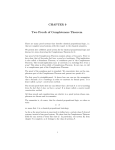 Chapter 9 Propositional Logic Completeness Theorem