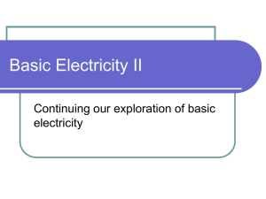 Basic Electricity II
