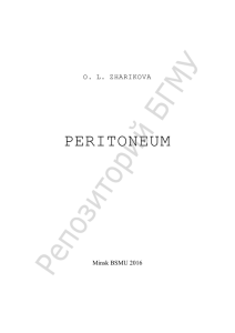 peritoneum - Белорусский государственный медицинский