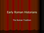 Early Roman Historians