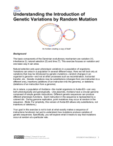 Student handout - Avida-ED