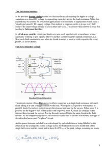 The Full-wave Rectifier