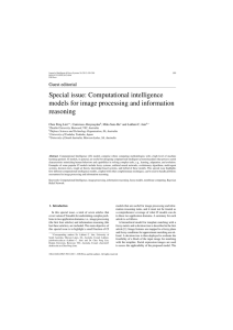 Special issue: Computational intelligence models for image