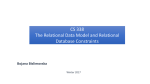 CS 338 The Relational Data Model and Relational Database