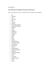 Core Idea LS1 From Molecules to Organisms: Structures and