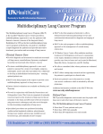 Multidisciplinary Lung Cancer Program Fact Sheet